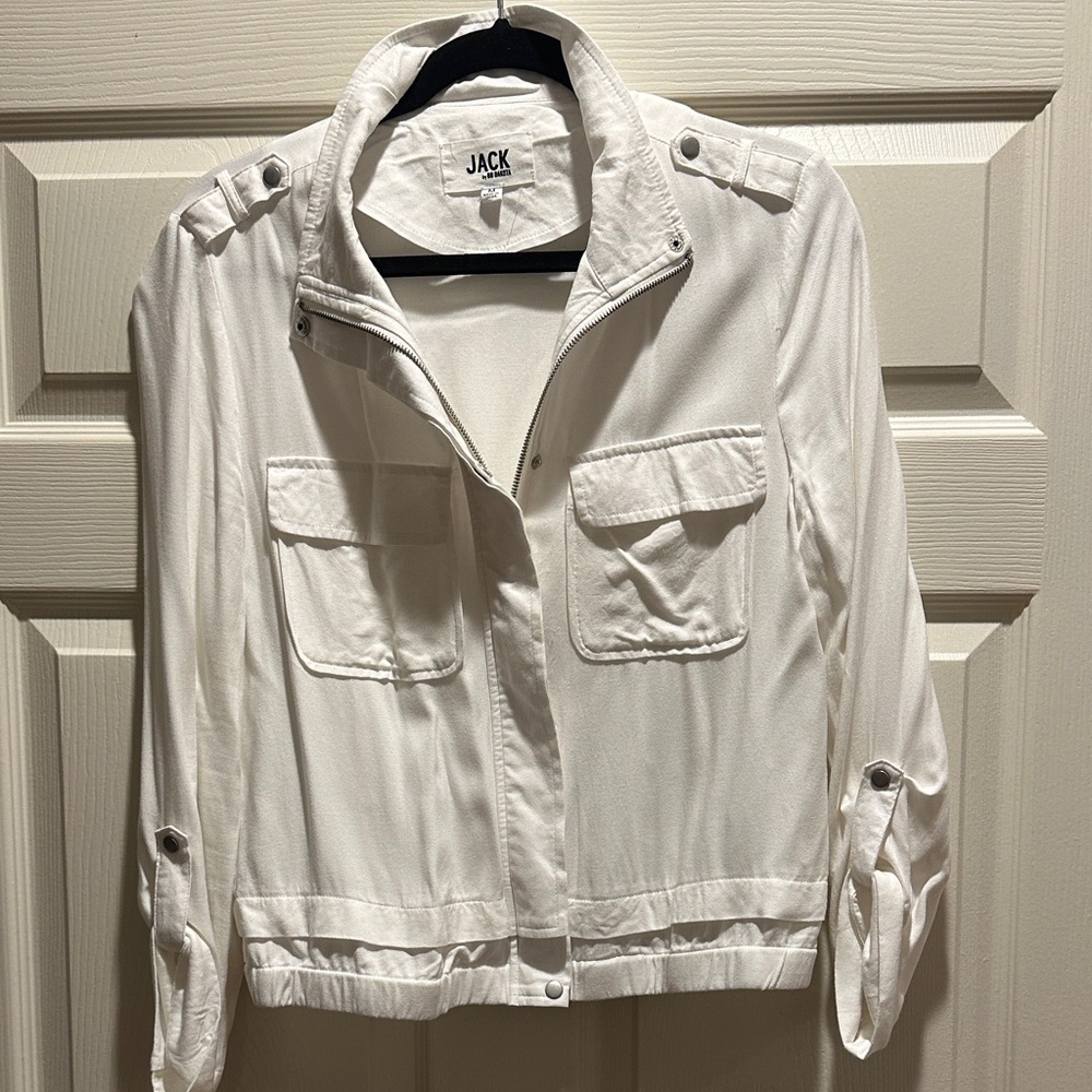 Jack by BB Dakota Women's White Utility Jacket